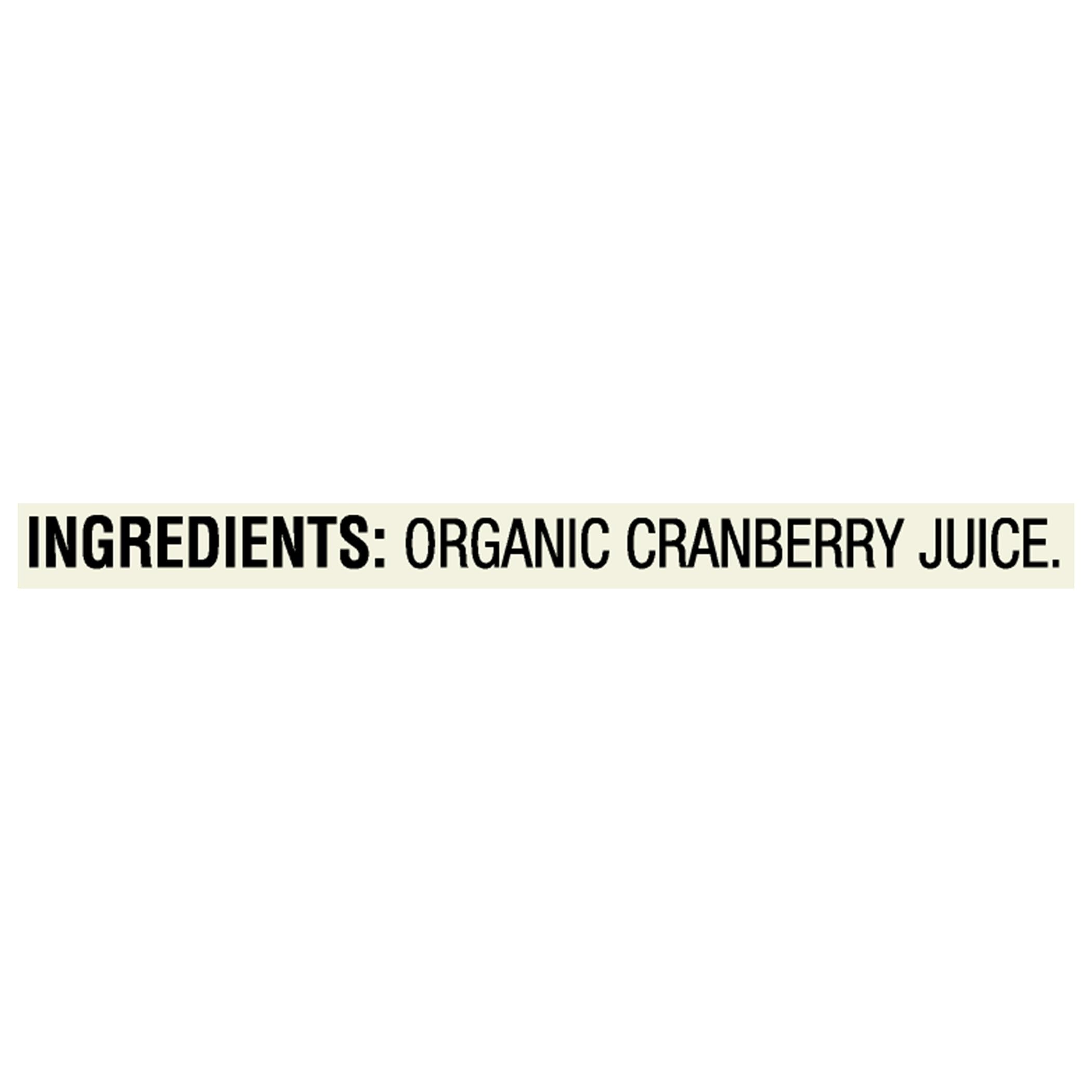 Glass of R.W. Knudsen Organic Just Cranberry Juice on ice offers a refreshing, no added sugar sip
