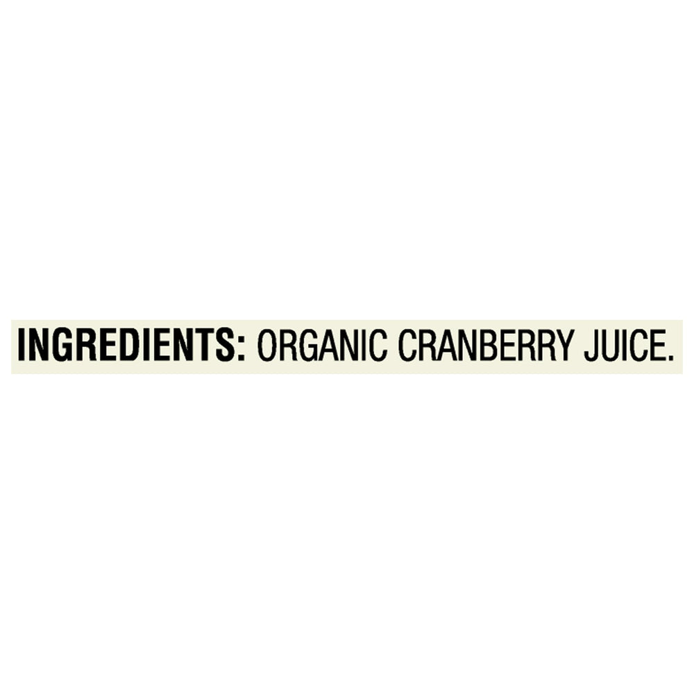 Glass of R.W. Knudsen Organic Just Cranberry Juice on ice offers a refreshing, no added sugar sip