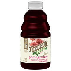 R.W. Knudsen Organic Pomegranate Juice bottle shows organic quality for daily use.