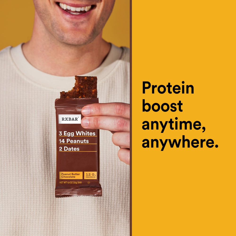 Each RXBAR offers 12g protein per bar for steady energy.