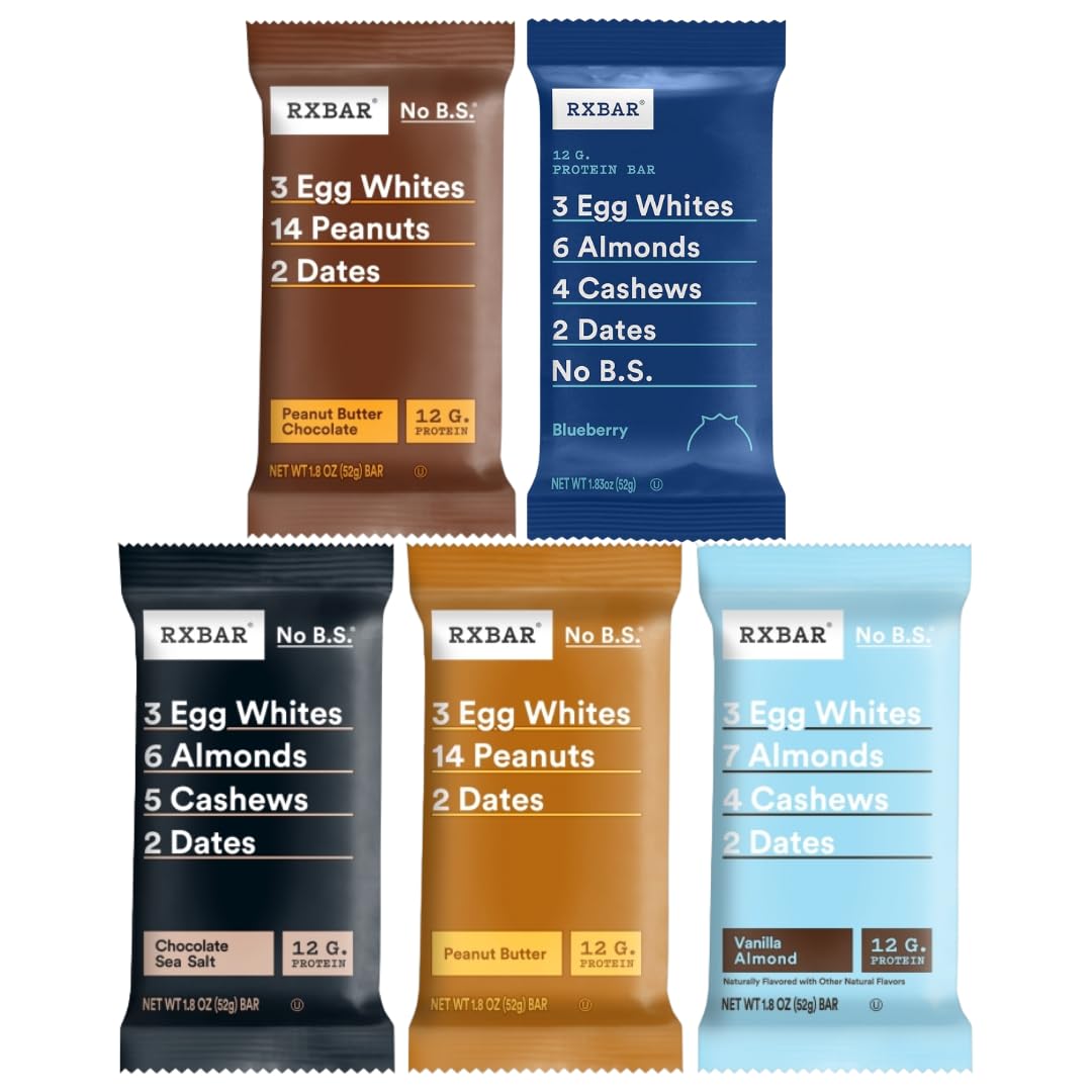RXBAR Chocolate Sea Salt in the assortment; gluten-free protein snack.