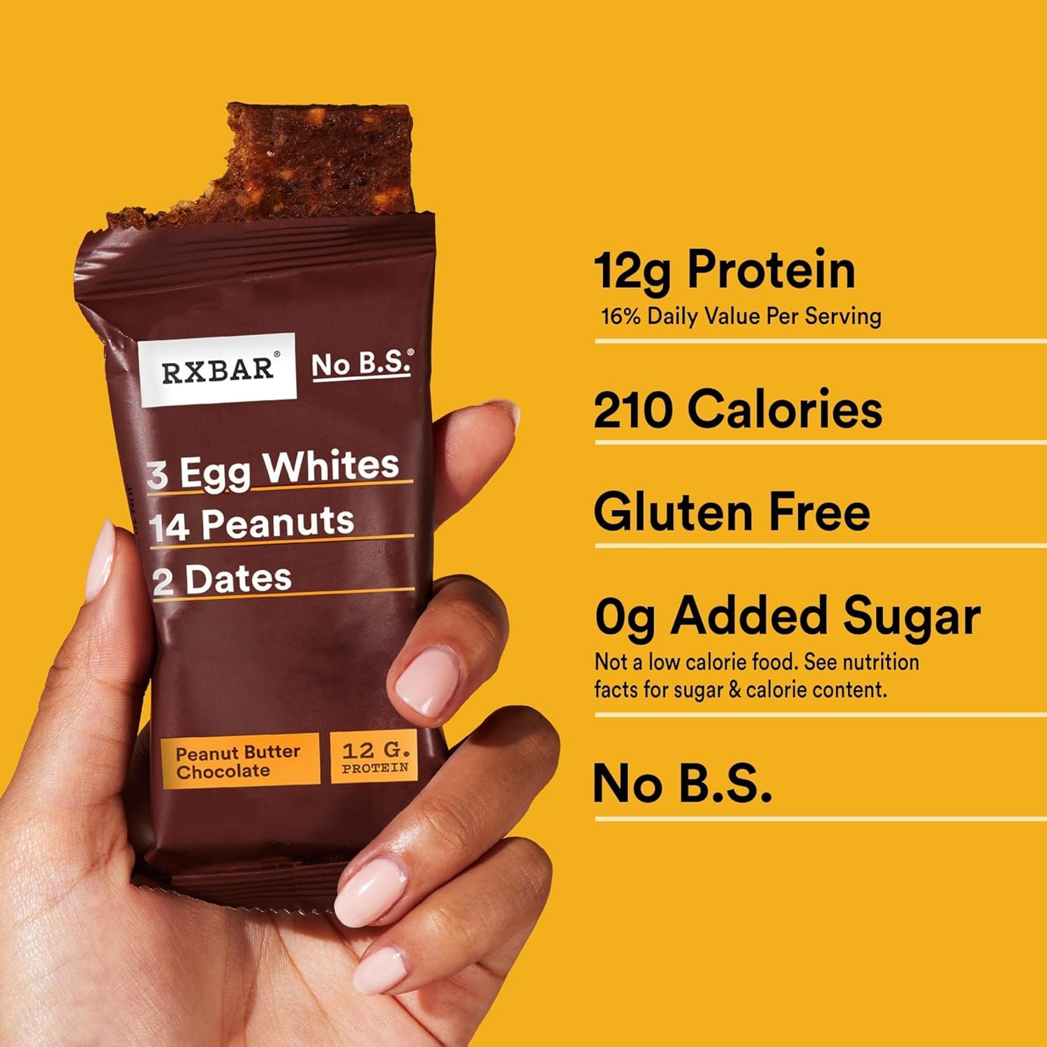 RXBAR Peanut Butter Chocolate; satisfying texture with natural sweetness.