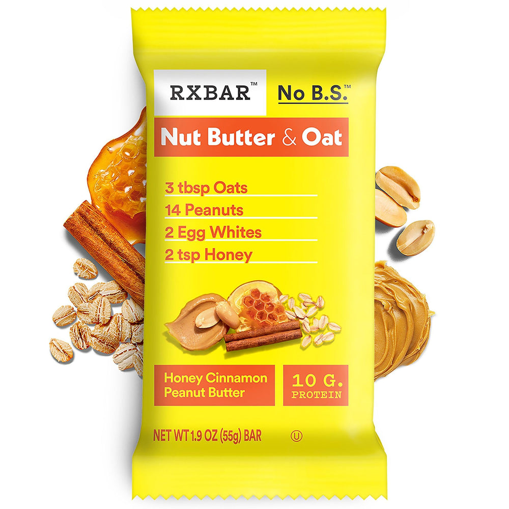 RXBAR bar in hand, a portable workout-ready snack