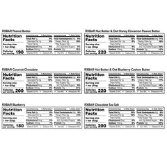 Close-up of RXBAR bars highlighting real ingredients and satisfying texture