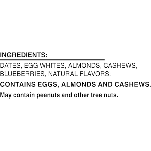 RXBAR Blueberry bar reveals egg whites and nuts for a clean protein bite.