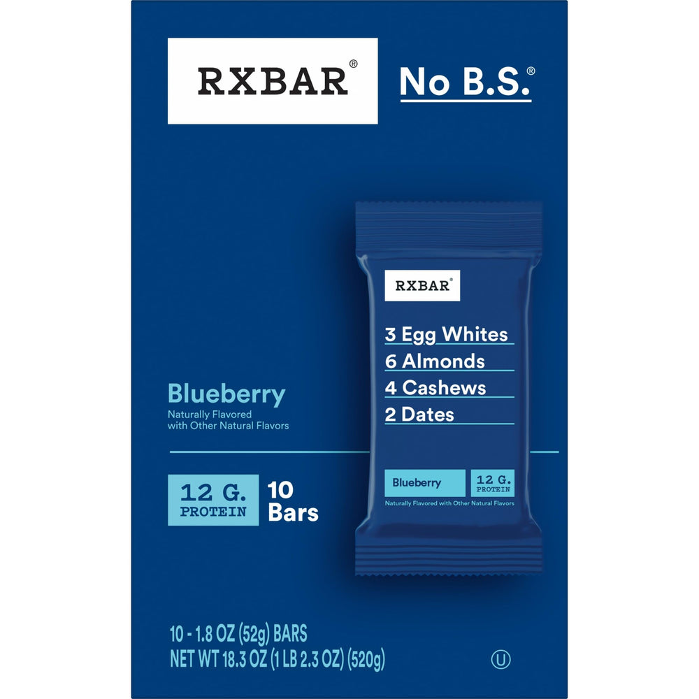 RXBAR Blueberry bar on the go, portable snack option.