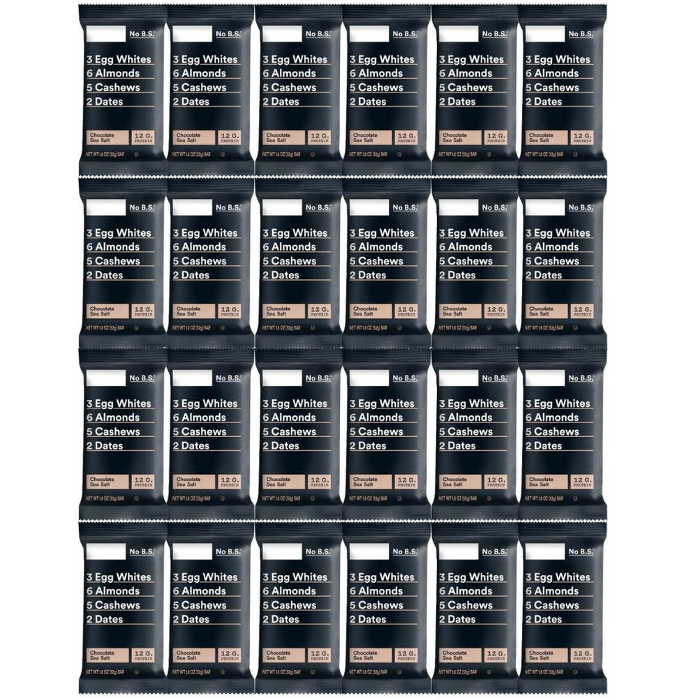 RXBAR Chocolate Sea Salt bar 24-pack, individually wrapped for on-the-go snacking.