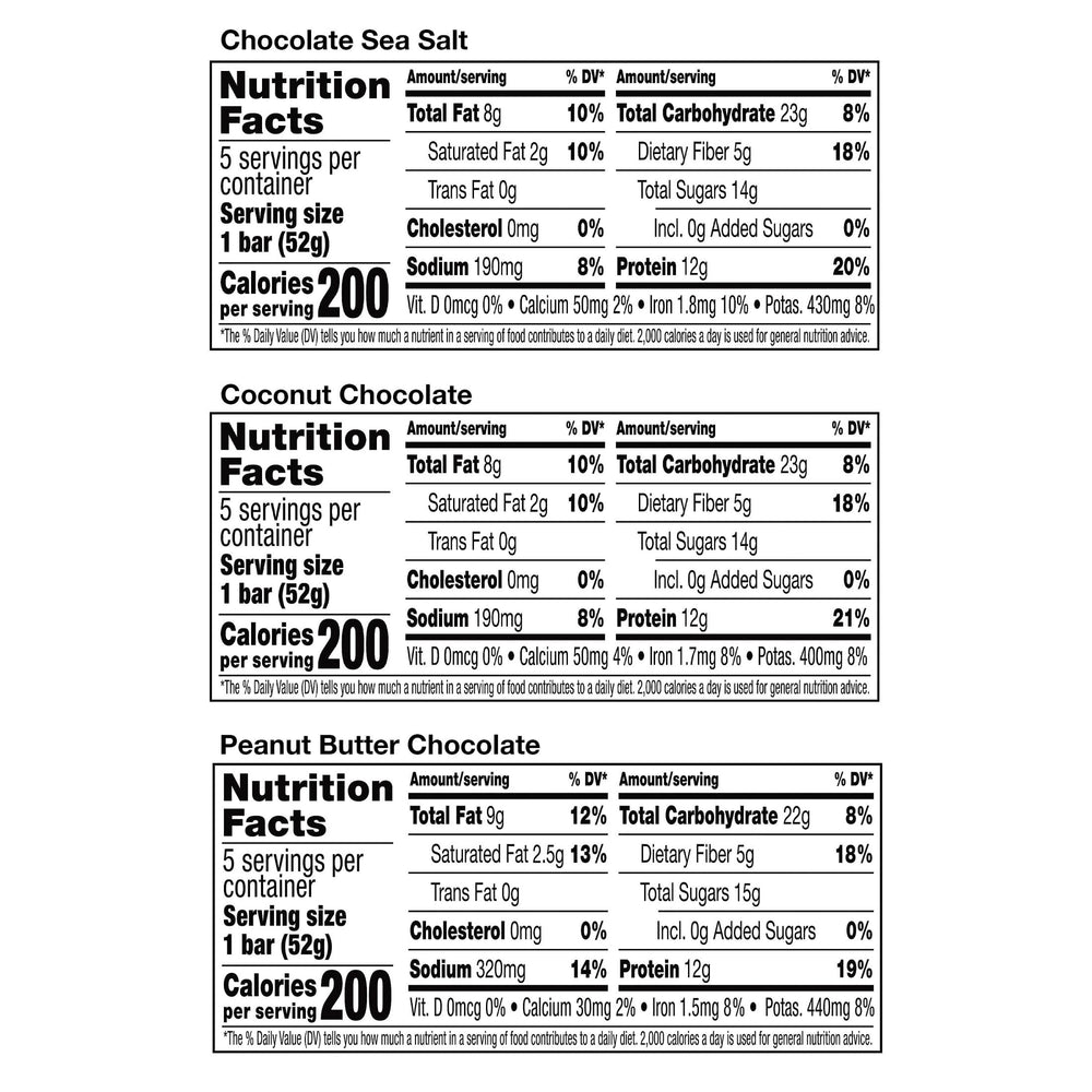 RXBAR Chocolate Sea Salt box, second box image showing grab-and-go option.