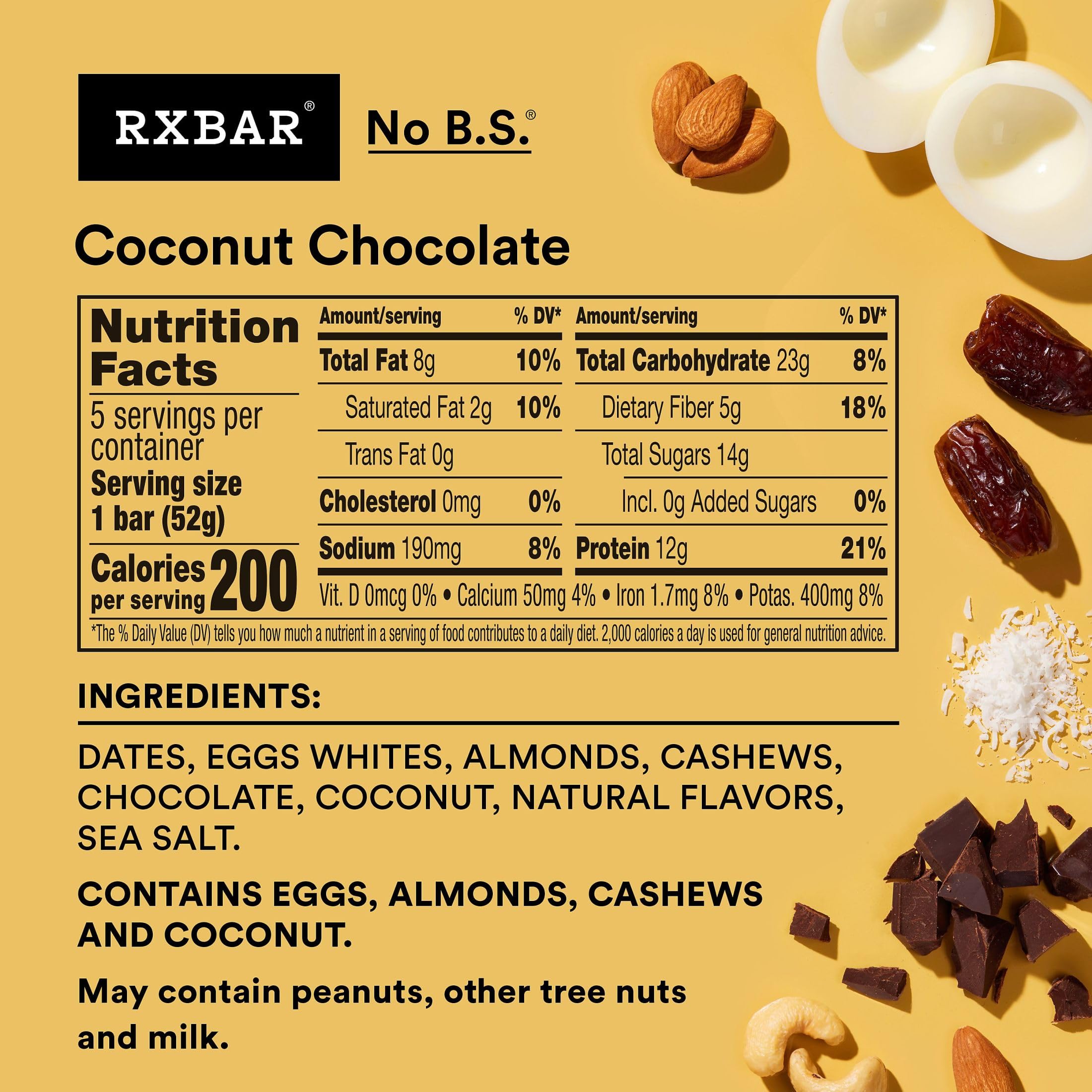 RXBAR Coconut Chocolate bars ready for quick protein snacking.