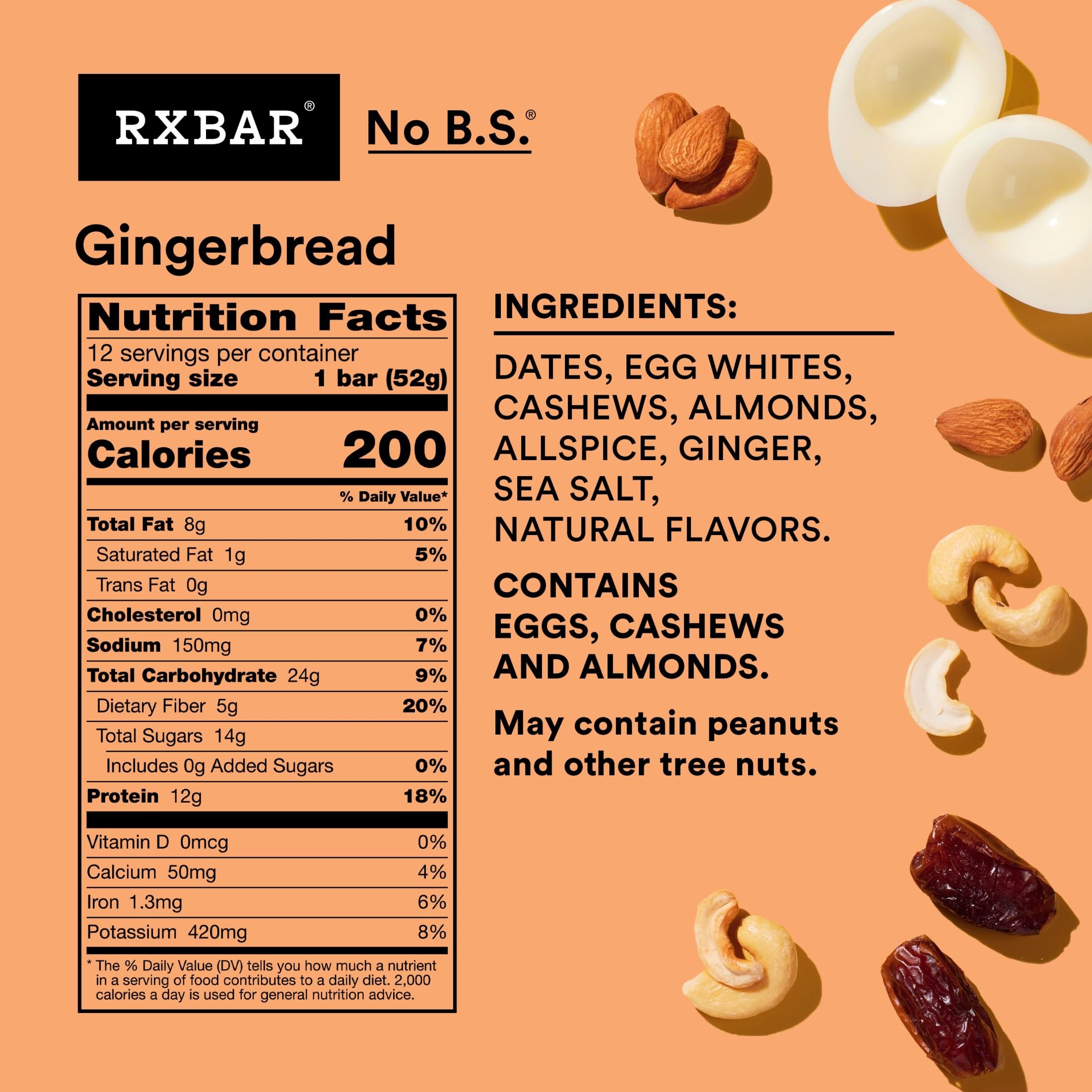 RXBAR’s almonds and cashews visible for a crunchy texture