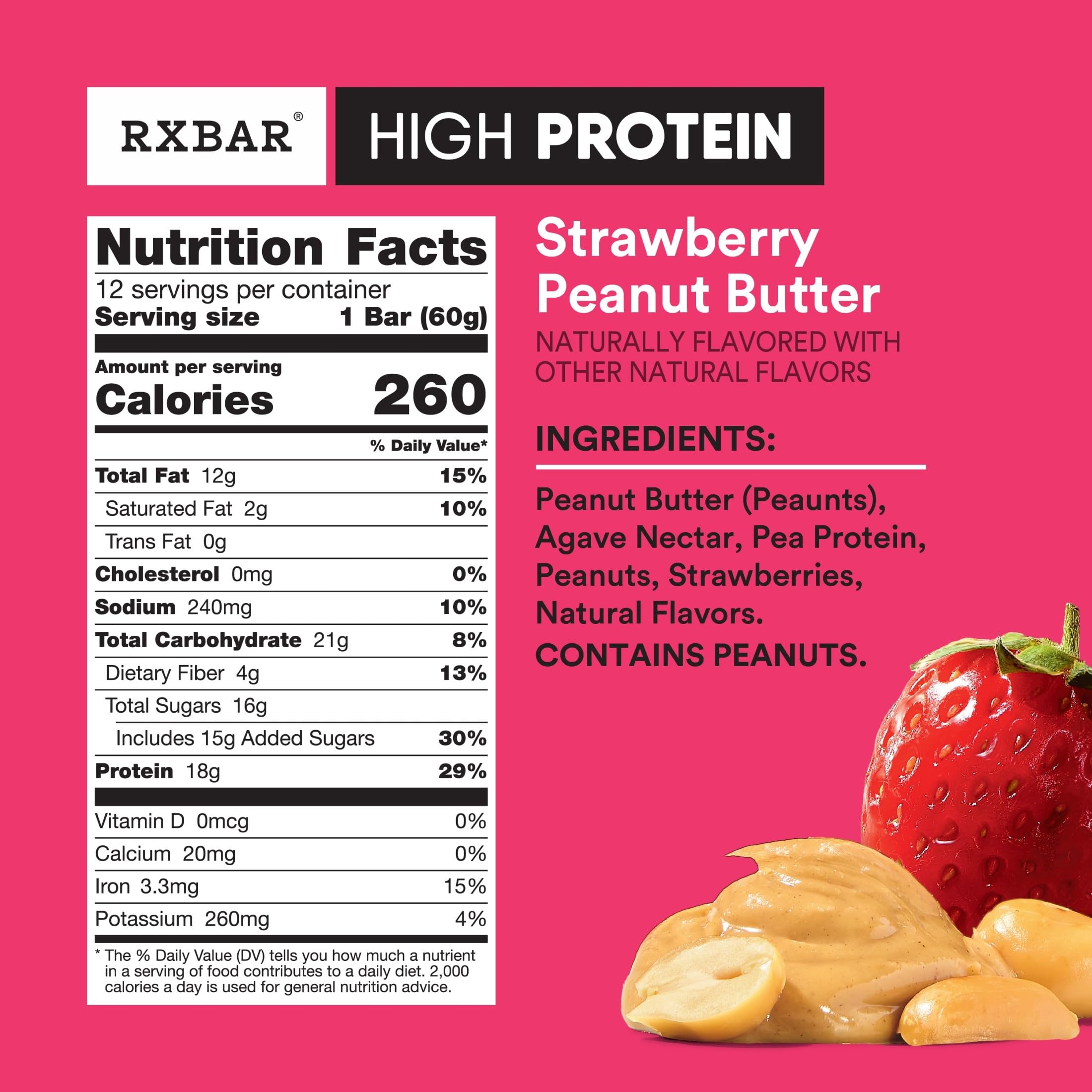 RXBAR High Protein bar close-up shows creamy peanut butter texture