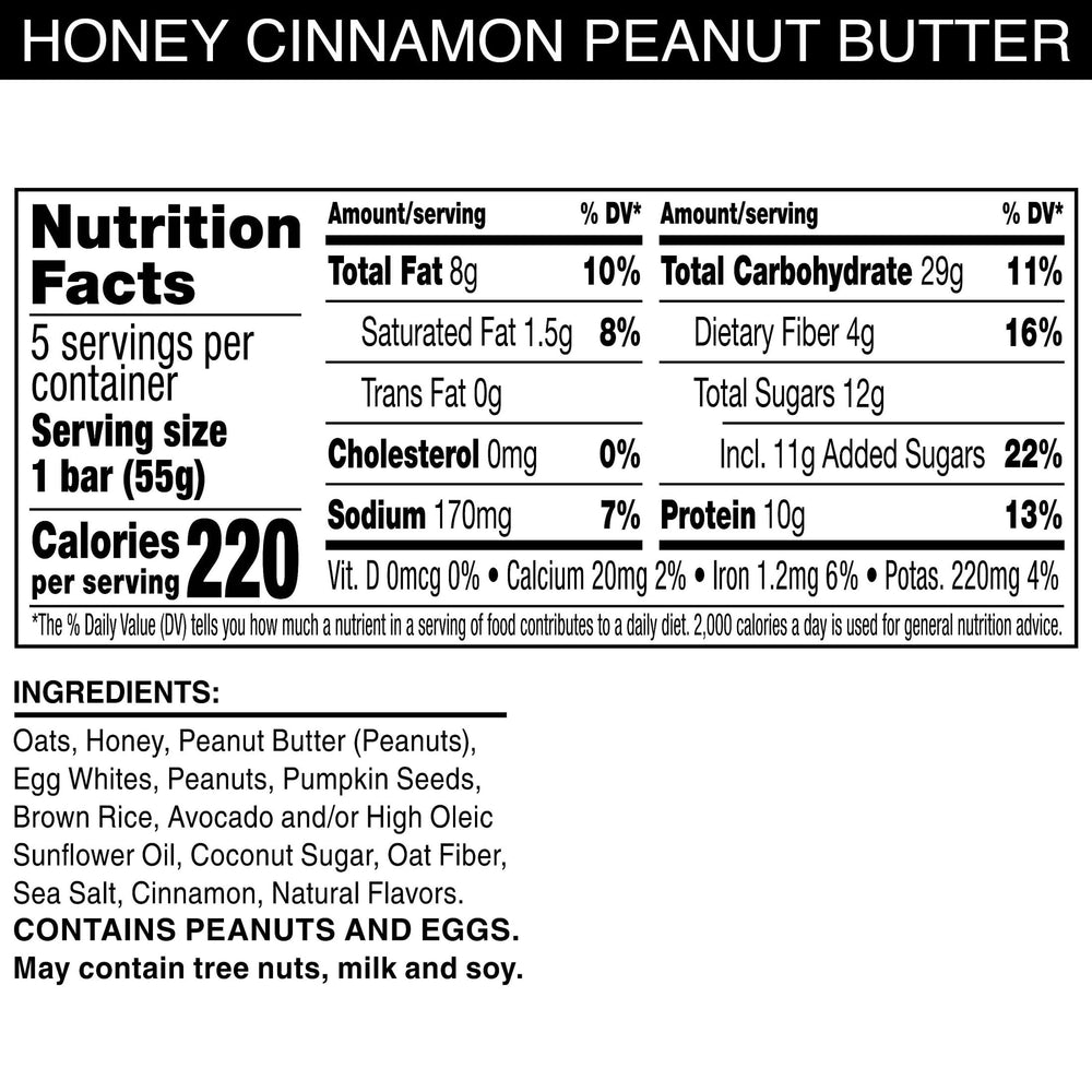 Close-up of RXBAR bar showing soft-crisp texture for on-the-go energy