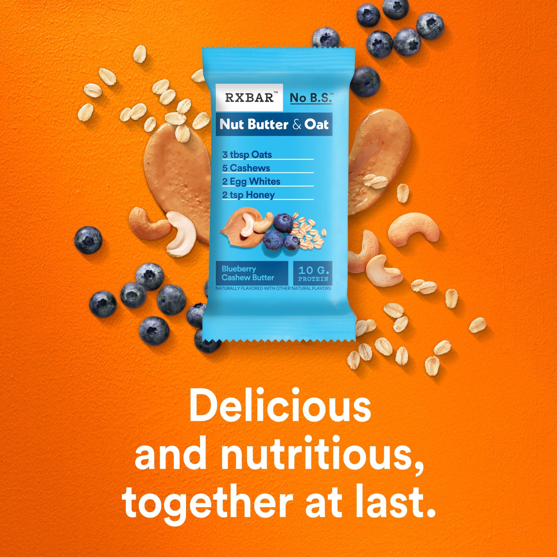 RXBAR held in hand illustrates portable nutrition on the go