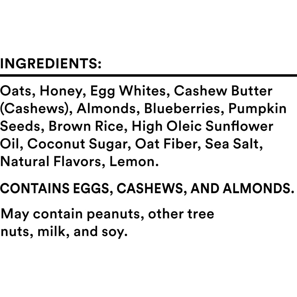 RXBAR Nut Butter and Oat Blueberry Cashew Butter bars ingredients laid out for quick, wholesome snacking.