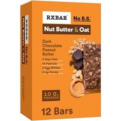 RXBAR Nut Butter and Oat bar front view; protein-rich snack for on-the-go.