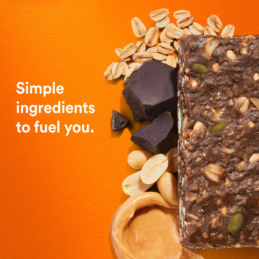 RXBAR Nut Butter and Oat bar on-the-go; easy snack before workouts.