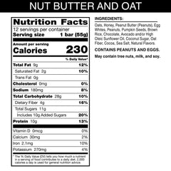 RXBAR Nut Butter and Oat bars pack shot; convenient gluten-free energy on the move.