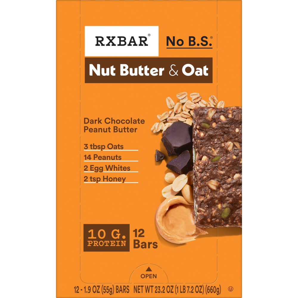 RXBAR Nut Butter and Oat bar with fruit; balanced snack option.