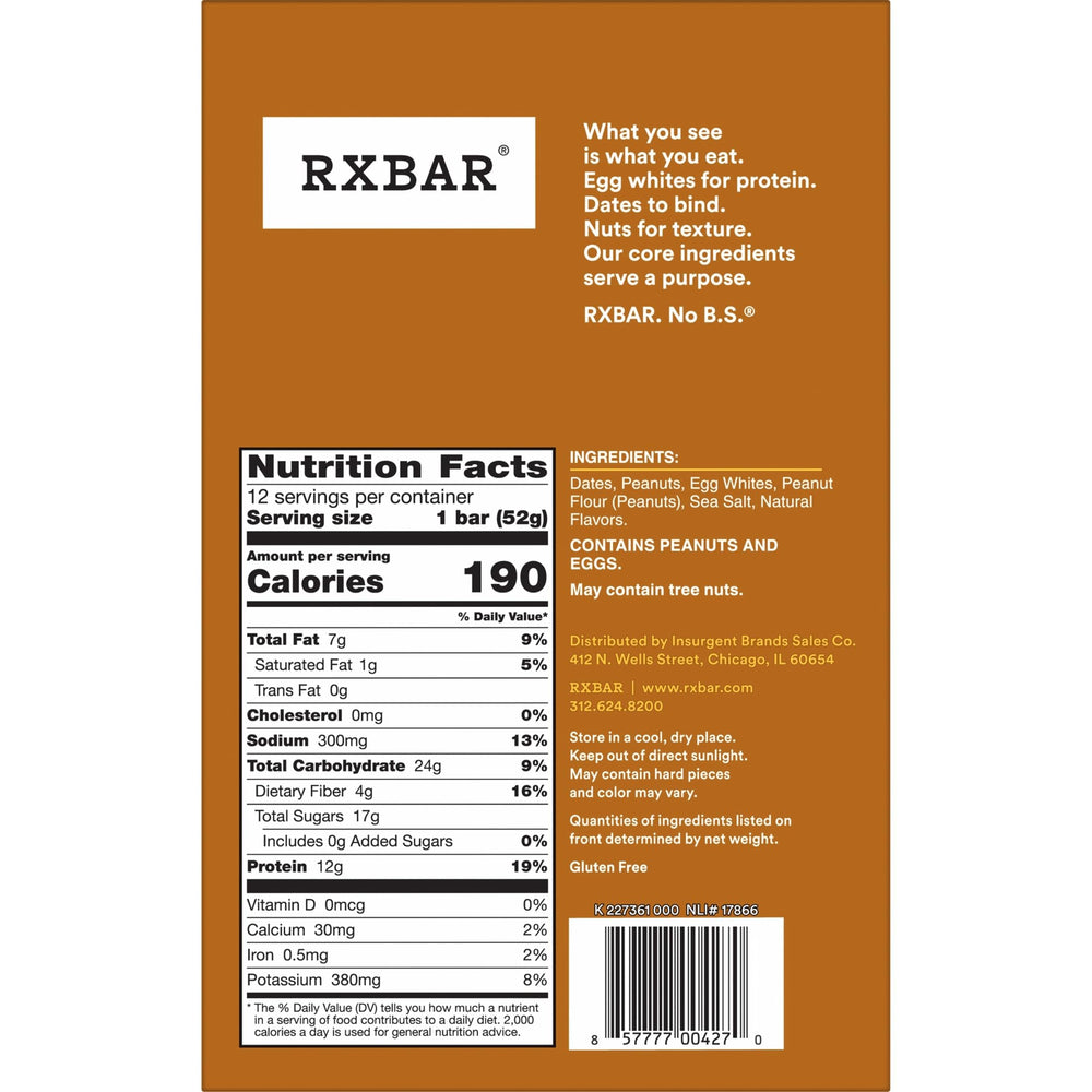 Nutty texture crumbs from RXBAR on plate imply crunch