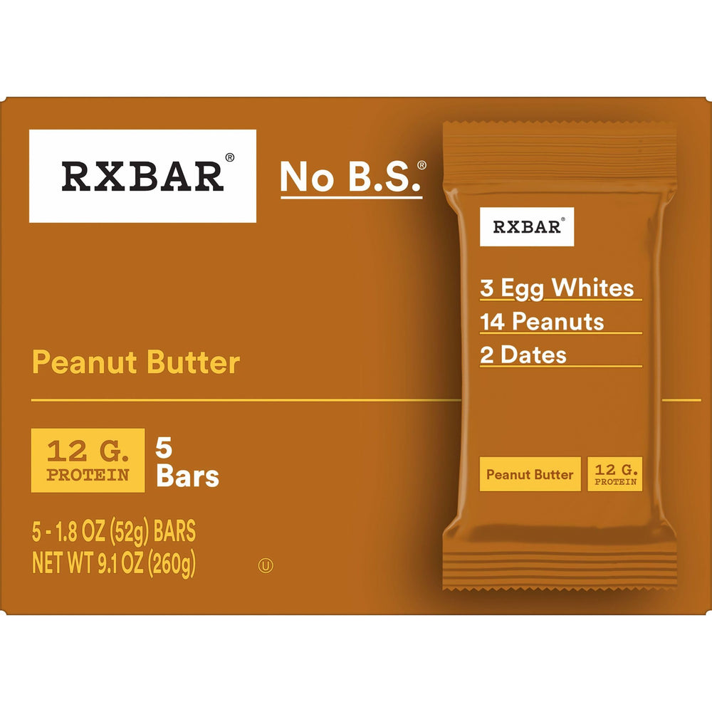 RXBAR Peanut Butter bar in gym bag during workout break