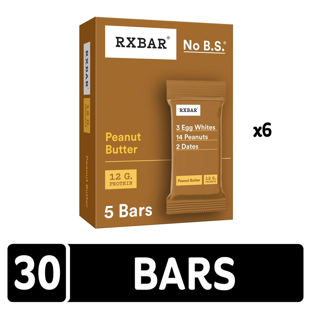 RXBAR Peanut Butter ingredients close-up highlighting peanuts and egg whites