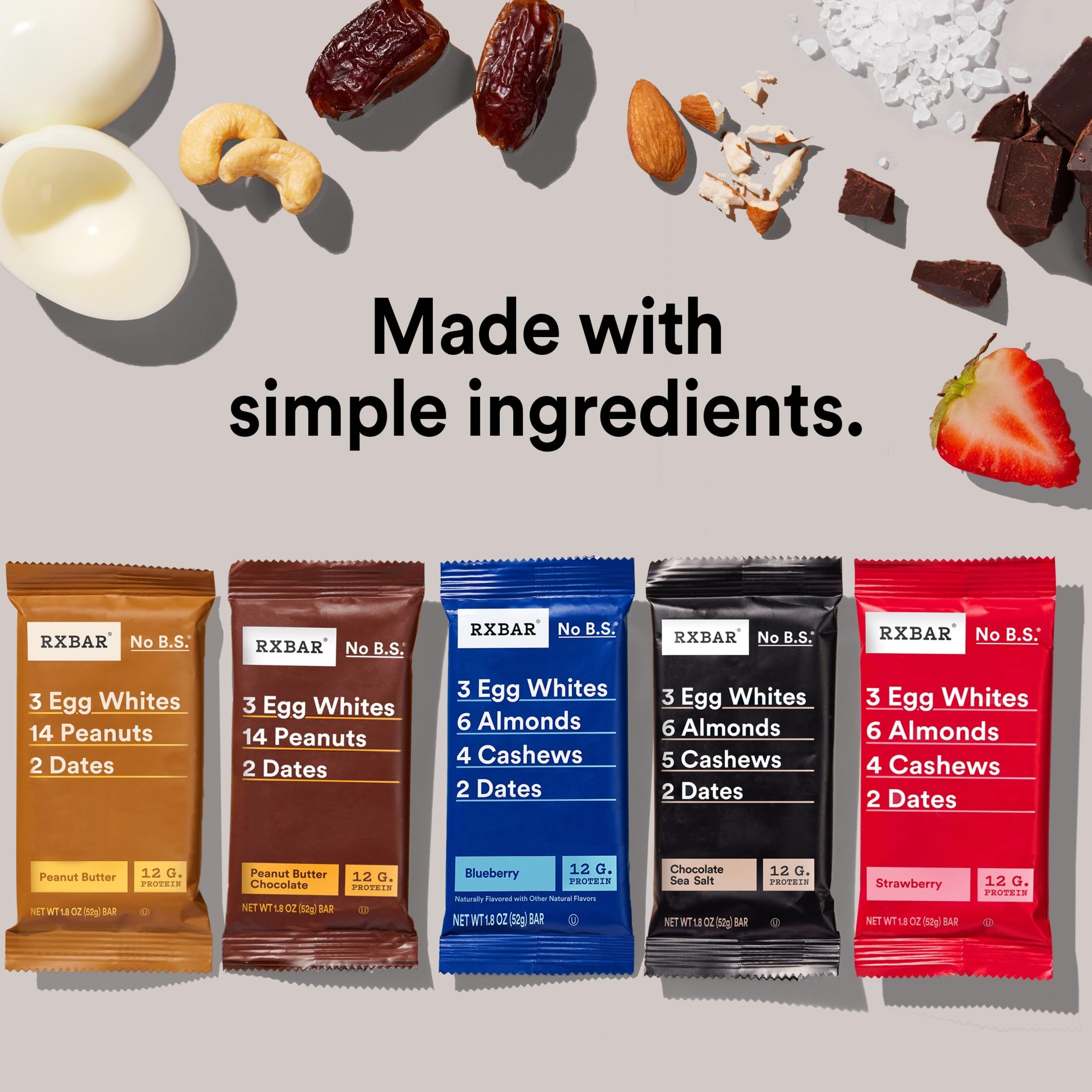 RXBAR Peanut Butter bar, creamy texture supporting quick energy.