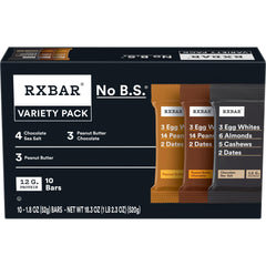 RXBAR Peanut Butter bar shown on a desk as a convenient protein snack for busy mornings.