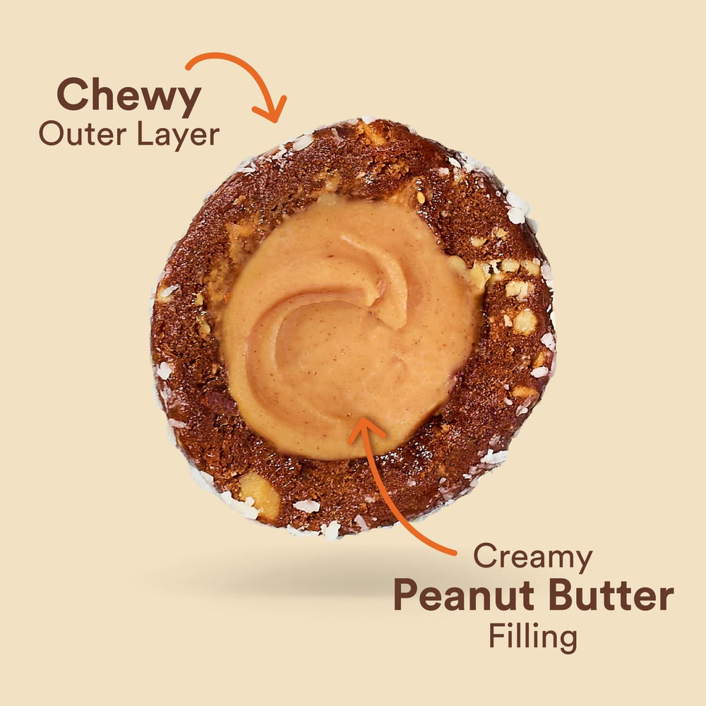 Ingredients list for RXBAR bites: peanut butter, egg whites, dates, apples.