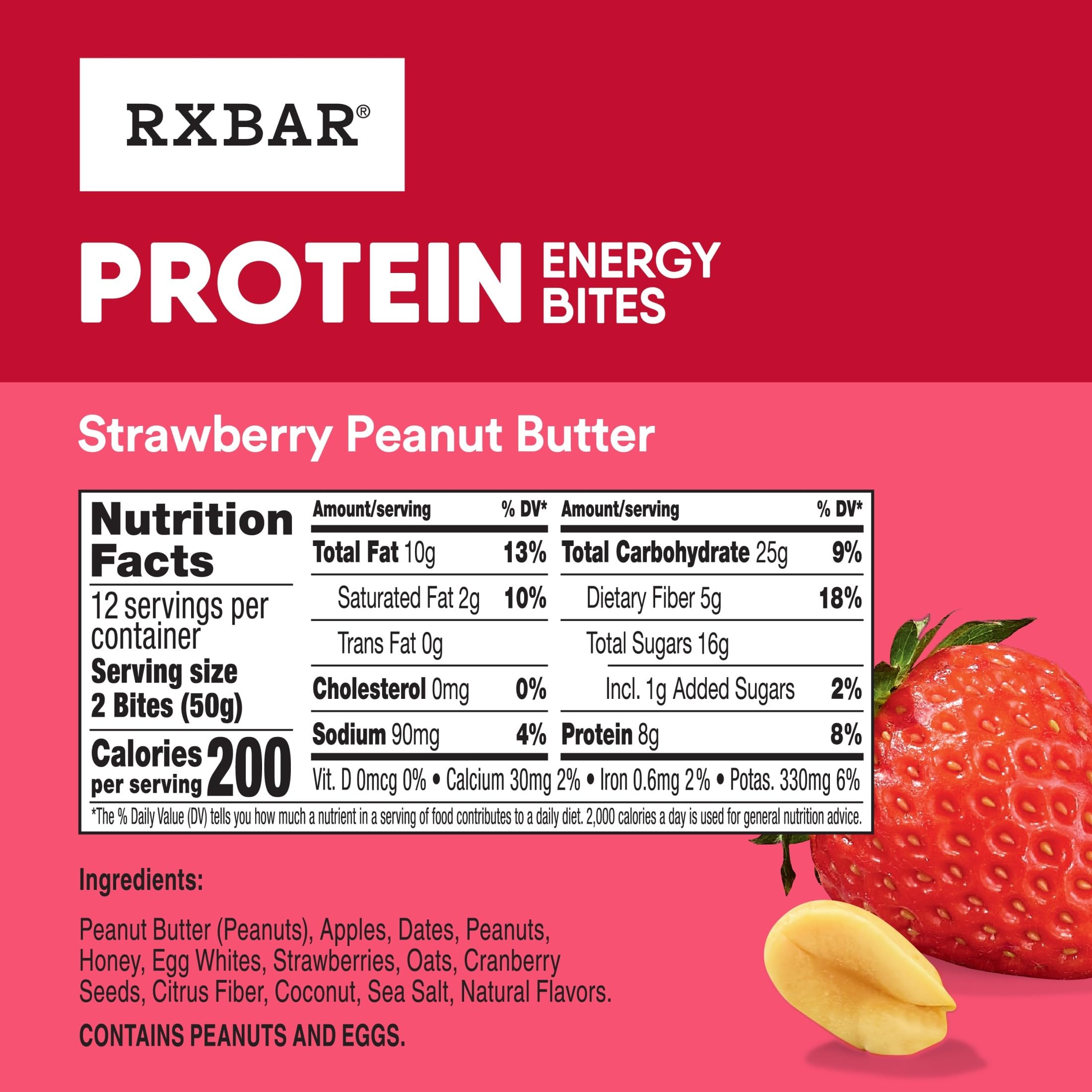 RXBAR bites two per pouch close-up showing convenient packaging