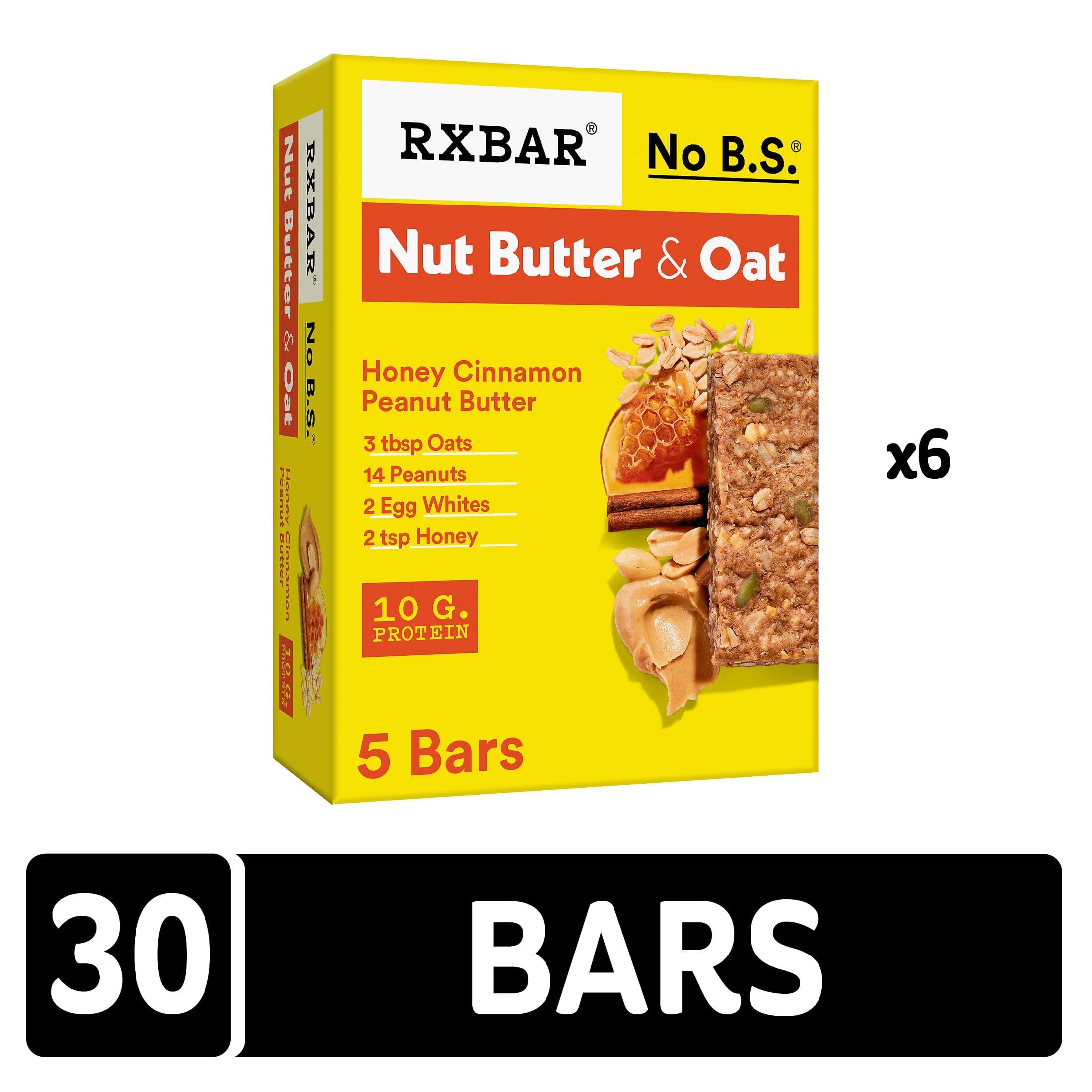 Six-box package display, RXBAR convenient for weekly meal prep