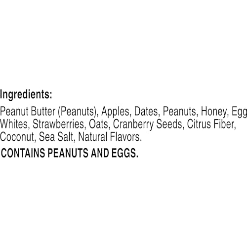 RXBAR cross-section reveals strawberry peanut butter filling and creamy texture
