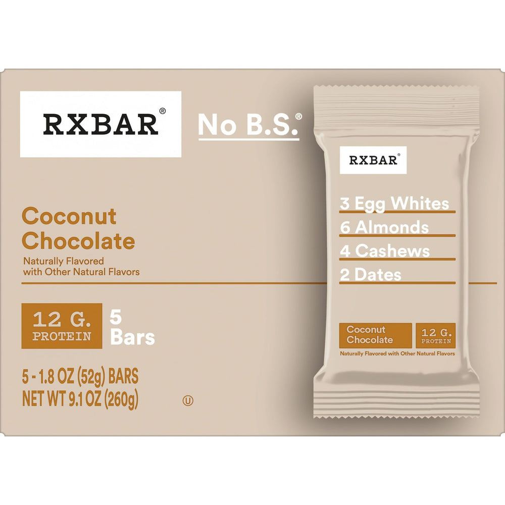 RXBAR travel-friendly packaging ready for bag or suitcase.