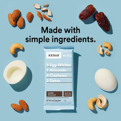 RXBAR Vanilla Almond 22oz box with 12 bars ready for daily fueling.