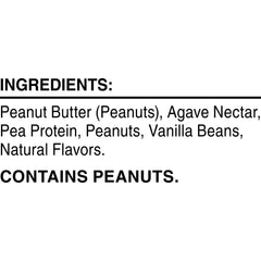 Closeup of RXBAR ingredients for Vanilla Peanut Butter bar
