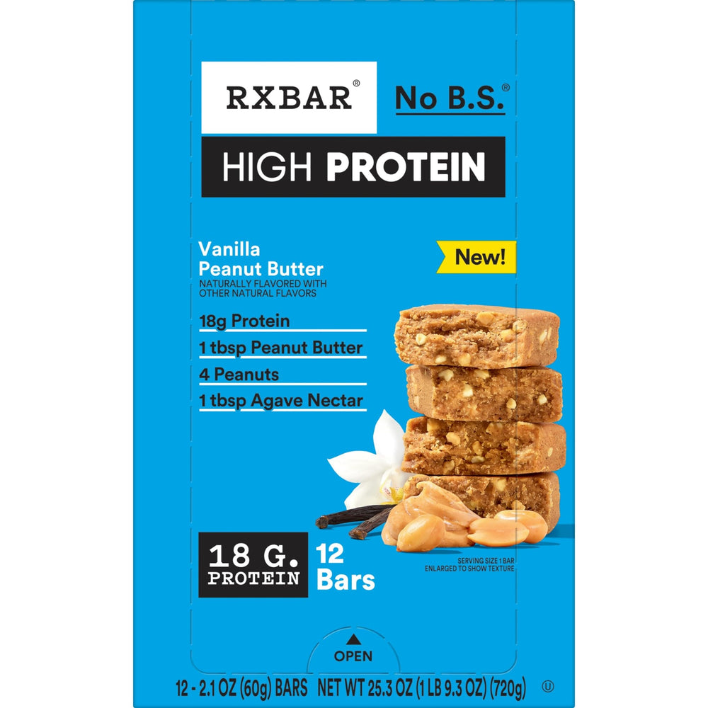 RXBAR Vanilla Peanut Butter bar as a quick workout snack