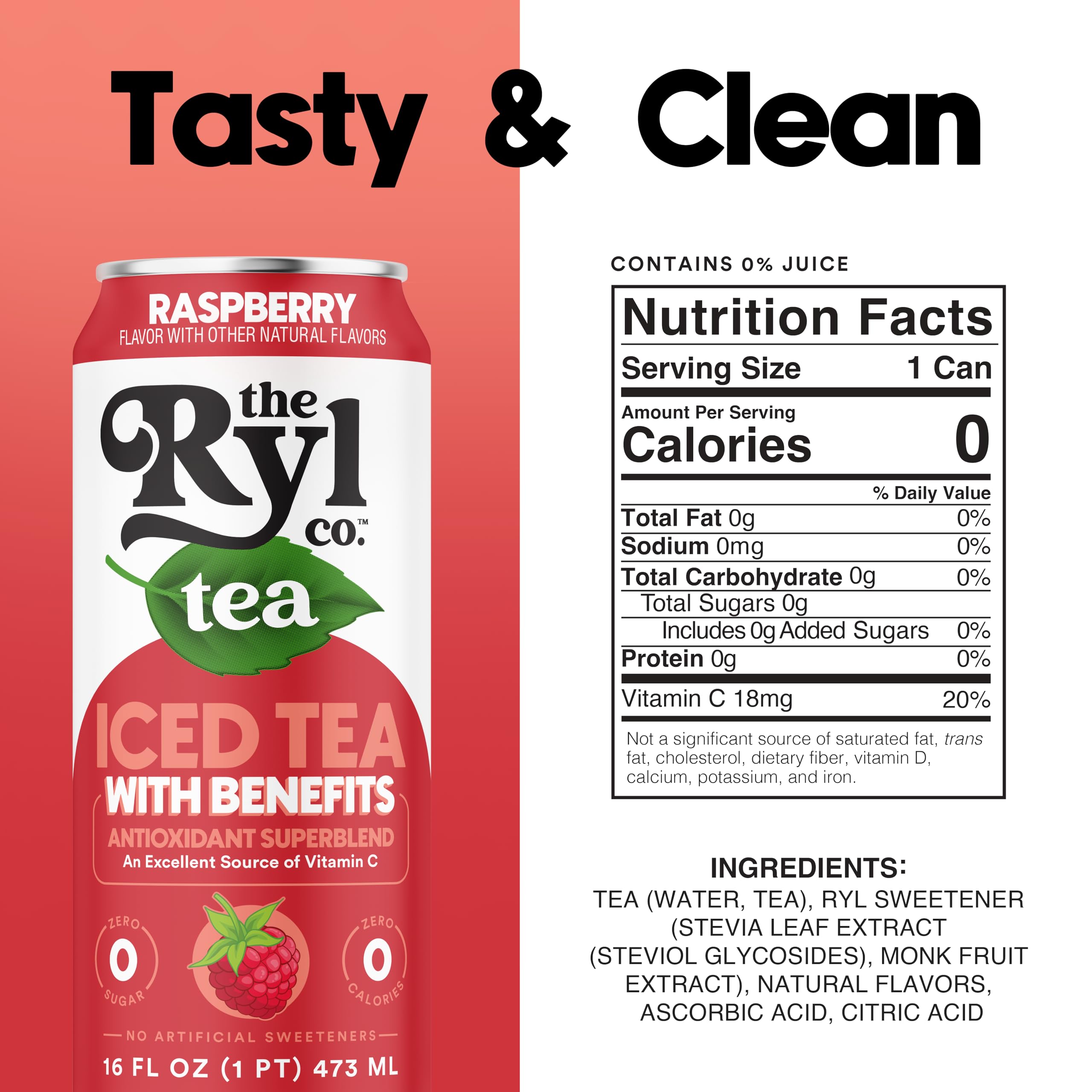 Ryl Co antioxidant tea polyphenol close-up shows vitamin C content and goodness