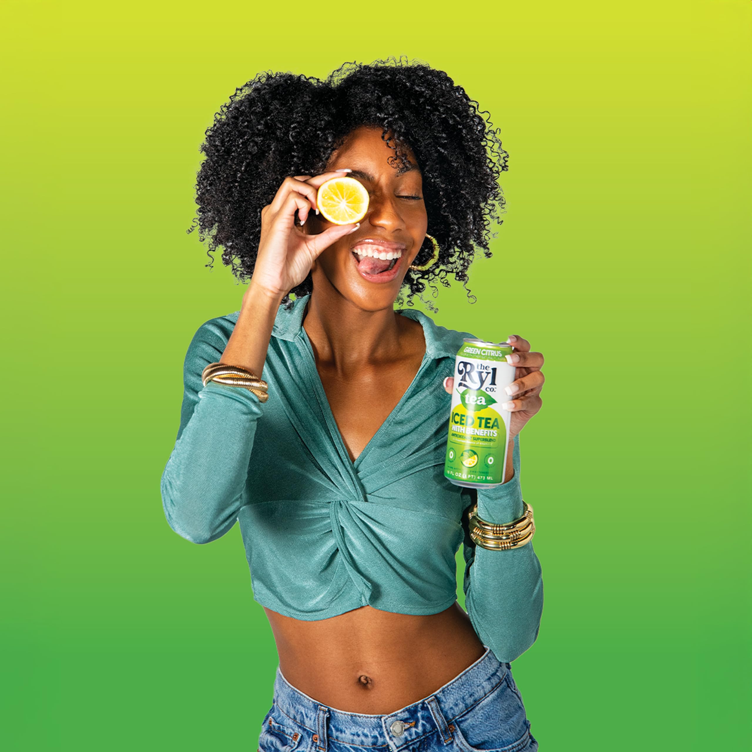 Outdoors scene with The Ryl Co Iced Tea, ready-to-drink convenience.