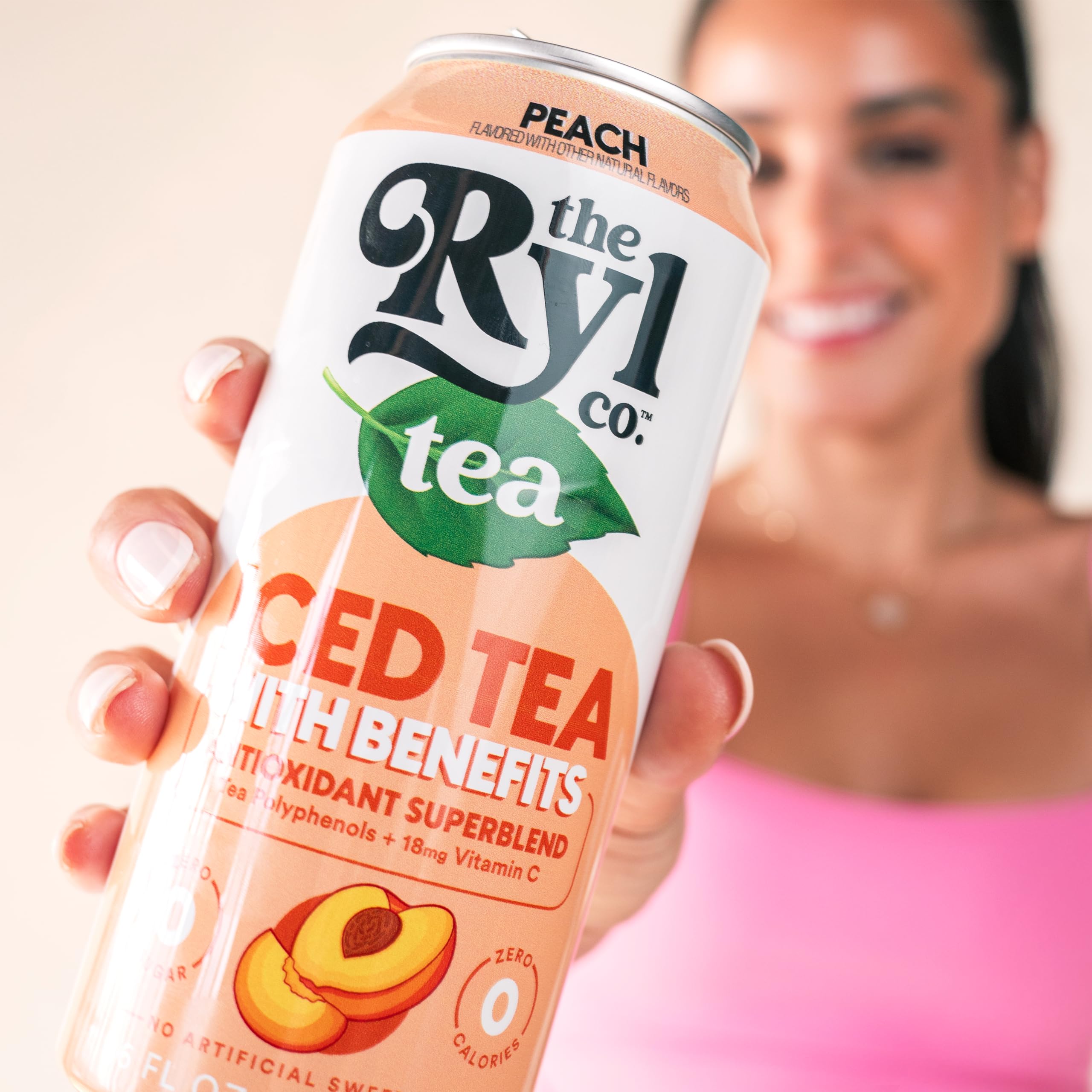 The Ryl Co Peach Iced Tea is proudly made in the USA.
