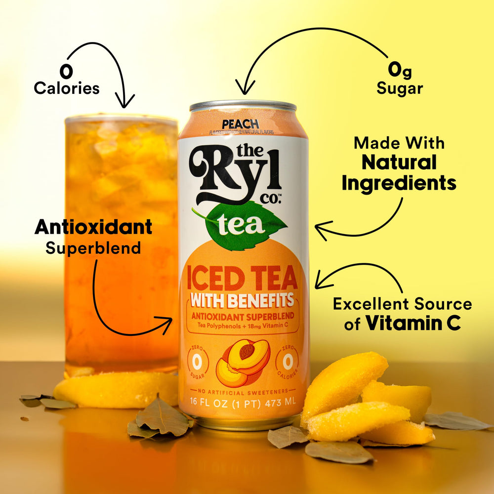 Ryl Iced Tea Variety Pack – Antioxidant Superblend, 16 oz Cans, 12-Pac ...