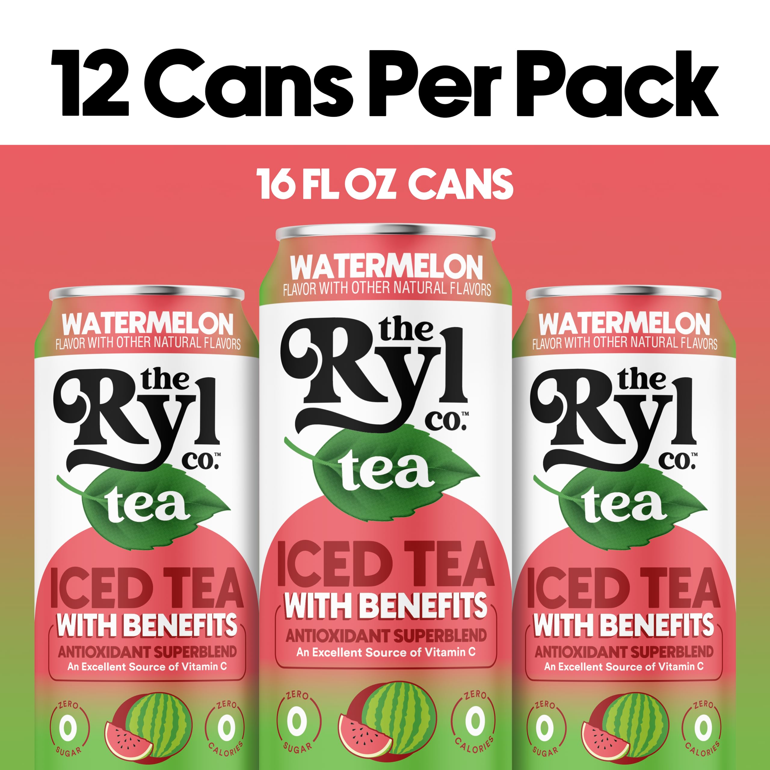 The Ryl Co Iced Tea Watermelon being poured into a glass for a thirst-quenching moment