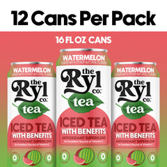 The Ryl Co Iced Tea Watermelon being poured into a glass for a thirst-quenching moment