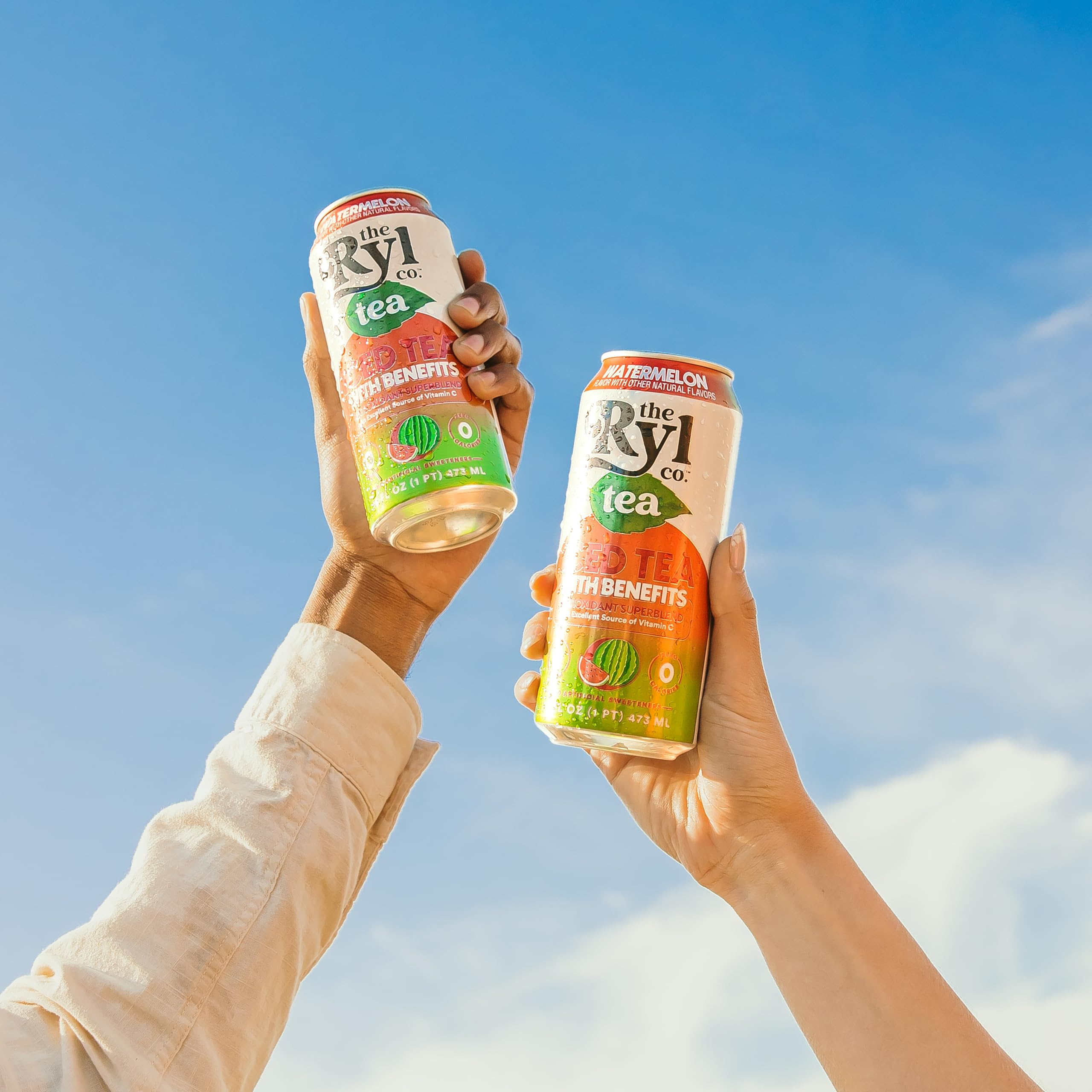 The Ryl Co Iced Tea Watermelon recyclable can supports sustainable sipping