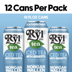 Ryl Iced Tea label view emphasizes antioxidant blend and clean ingredients.