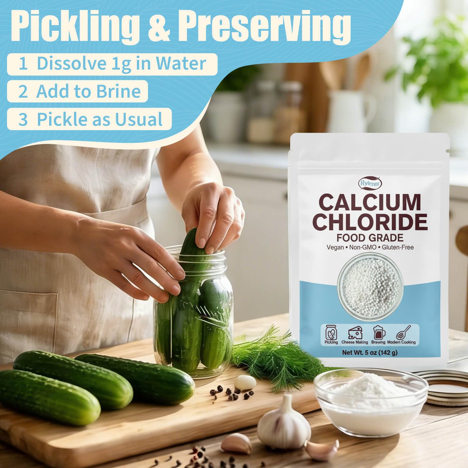 Rylenor calcium chloride in brewing supports consistent fermentation and clarity.