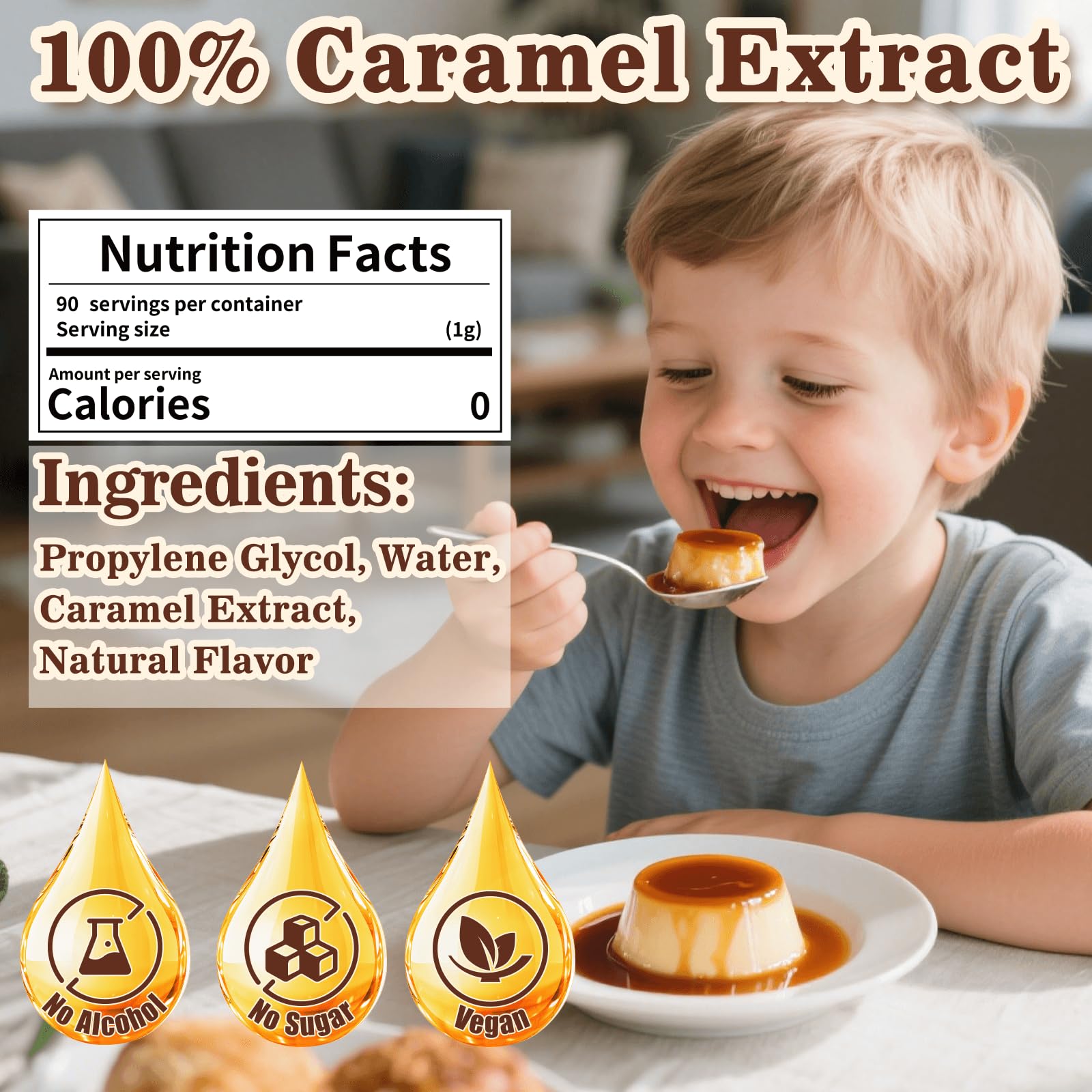 Rylenor caramel extract for baking cakes and cookies, rich aroma