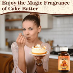 Rylenor caramel extract on ice cream for indulgent dessert aroma
