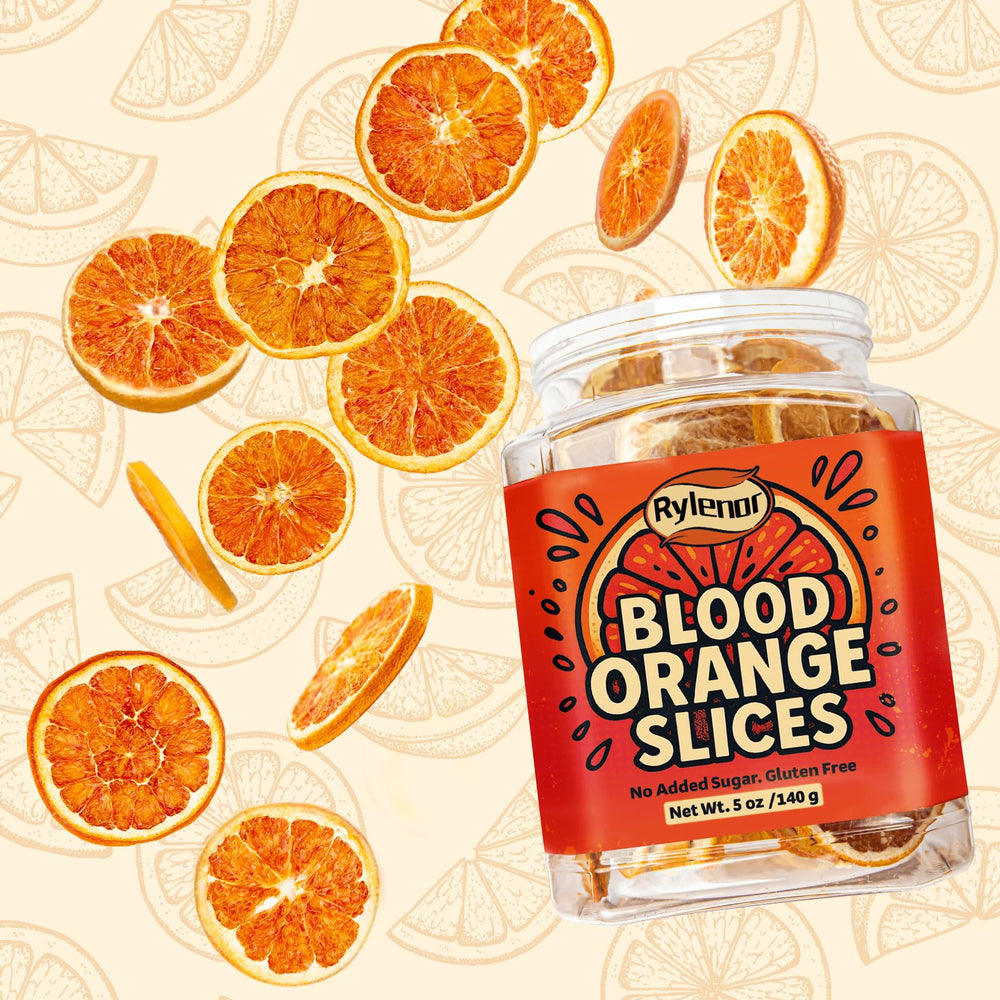 Rylenor dried orange slices offering a sugar free snack option.