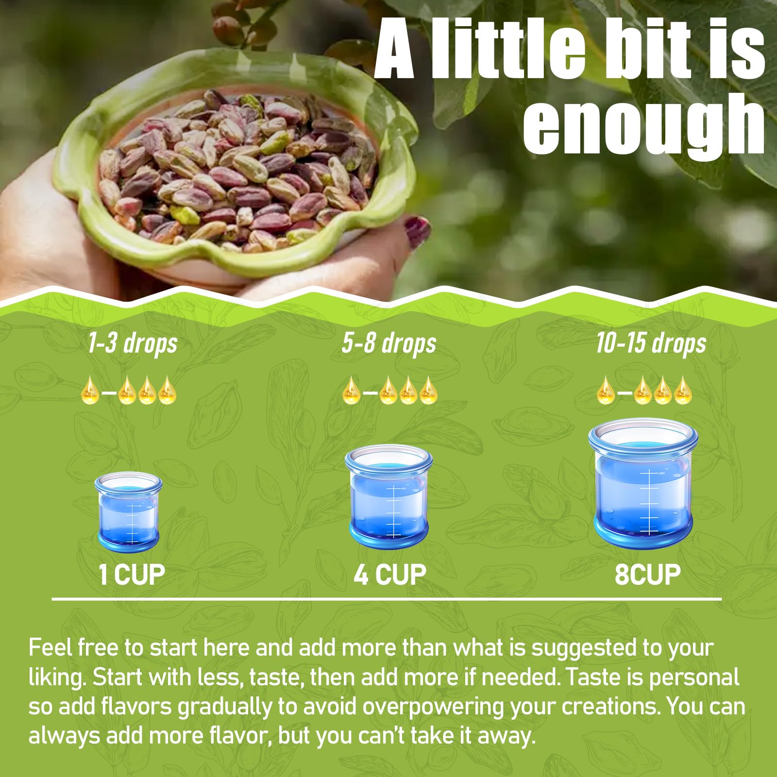 Rylenor Pistachio Extract adds aroma to coffee drinks and lattes.