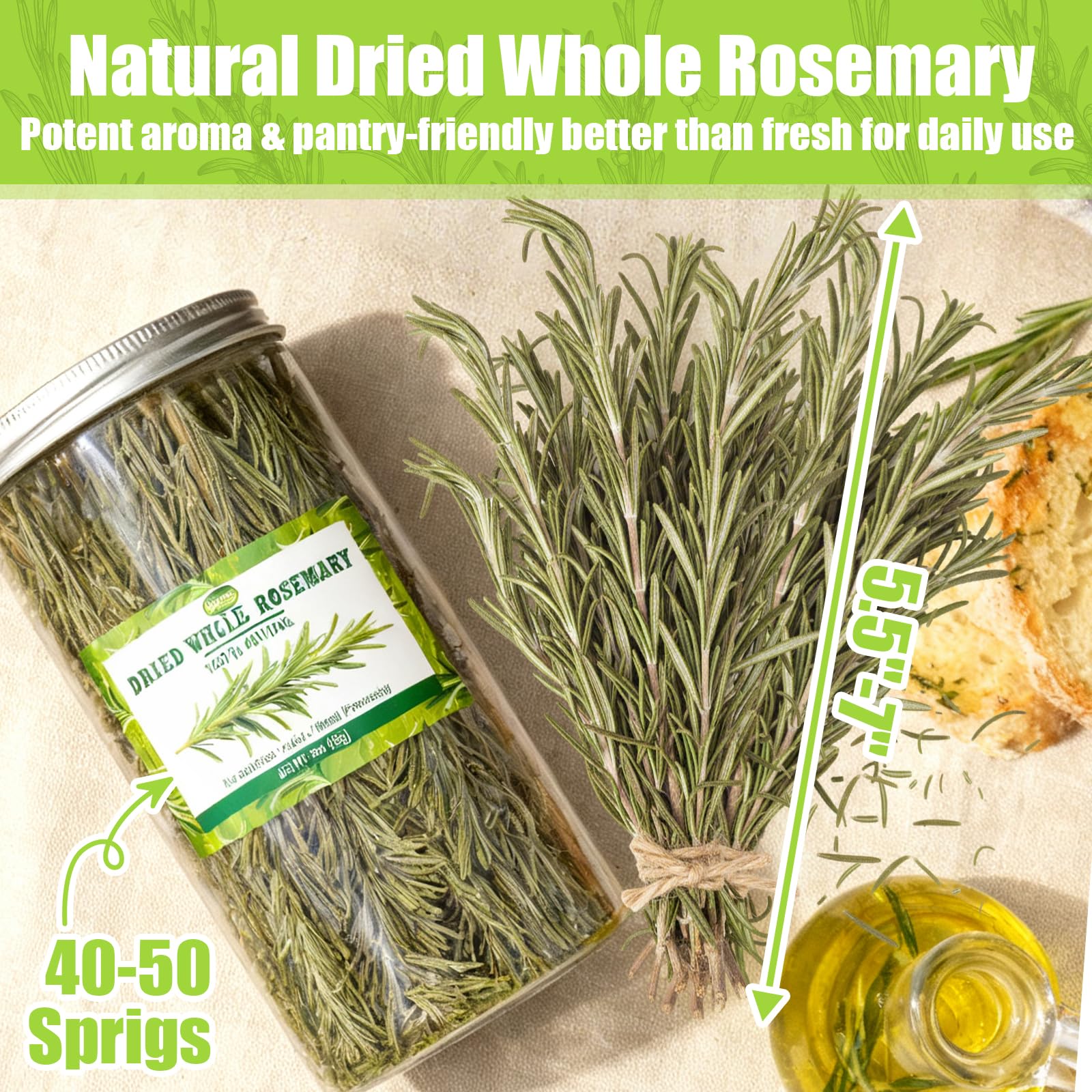 Rylenor sun-dried rosemary aroma from sun-kissed leaves for cooking and seasoning