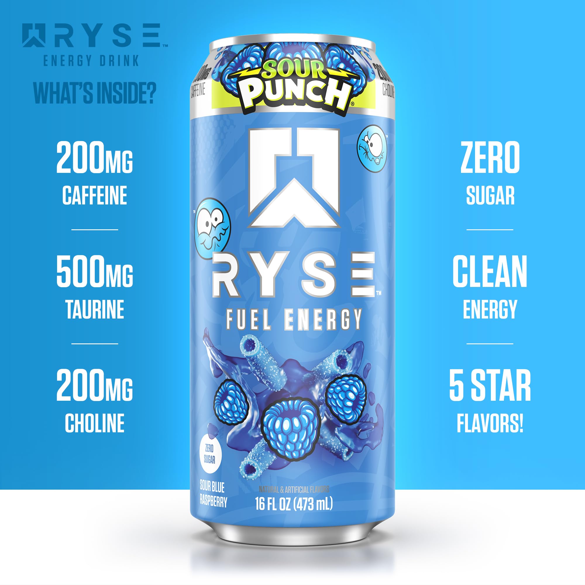 RYSE Fuel 12-pack display communicates convenient multi-can energy supply.